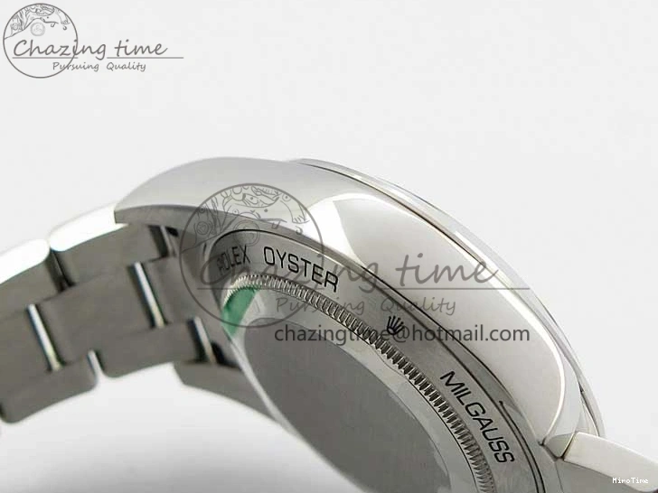 MiroTime 0226 Milgauss 116400 GV Noob 1:1 Green Sapphire Blue Dial on SS Bracelet A Thermal 3124